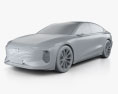 Audi A6 e-tron 2022 3D 모델  clay render