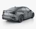Audi S3 Edition One Berlina 2023 Modello 3D