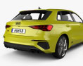 Audi S3 Edition One sportback 2023 3D-Modell