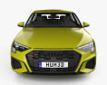 Audi S3 Edition One sportback 2023 3D 모델  front view
