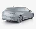 Audi S3 Edition One sportback 2023 3Dモデル