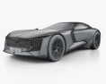 Audi Skysphere 2022 3d model wire render