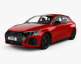 Audi RS3 sportback 2024 3Dモデル