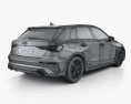 Audi RS3 sportback 2024 3D模型