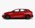 Audi RS3 sportback 2024 Modelo 3d vista lateral