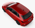 Audi RS3 sportback 2024 Modèle 3d vue du dessus