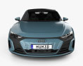 Audi e-tron GT з детальним інтер'єром 2024 3D модель front view