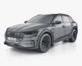 Audi e-tron US-spec 2022 Modèle 3d wire render