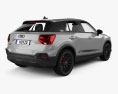 Audi Q2 S line Edition One 2023 3D 모델  back view