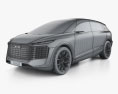 Audi Urbansphere 2024 3Dモデル wire render
