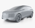 Audi Urbansphere 2023 3D-Modell clay render