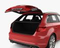 Audi S3 Sportback mit Innenraum 2017 3D-Modell