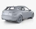 Audi S3 Sportback 인테리어 가 있는 2017 3D 모델 