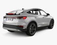 Audi Q4 e-tron Sportback S-line 2024 3Dモデル 後ろ姿
