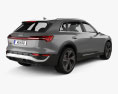Audi Q8 e-tron 2024 3D-Modell Rückansicht