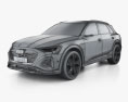 Audi Q8 e-tron 2024 3D模型 wire render