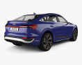 Audi SQ8 e-tron Sportback 2024 3D模型 后视图