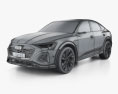 Audi SQ8 e-tron Sportback 2024 3d model wire render