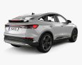 Audi Q4 e-tron Sportback S-line з детальним інтер'єром 2024 3D модель back view