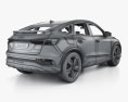 Audi Q4 e-tron Sportback S-line з детальним інтер'єром 2024 3D модель