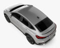Audi Q4 e-tron Sportback S-line mit Innenraum 2024 3D-Modell Draufsicht