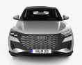 Audi Q4 e-tron Sportback S-line з детальним інтер'єром 2024 3D модель front view