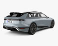 Audi A6 Avant e-tron 2024 3D模型 后视图