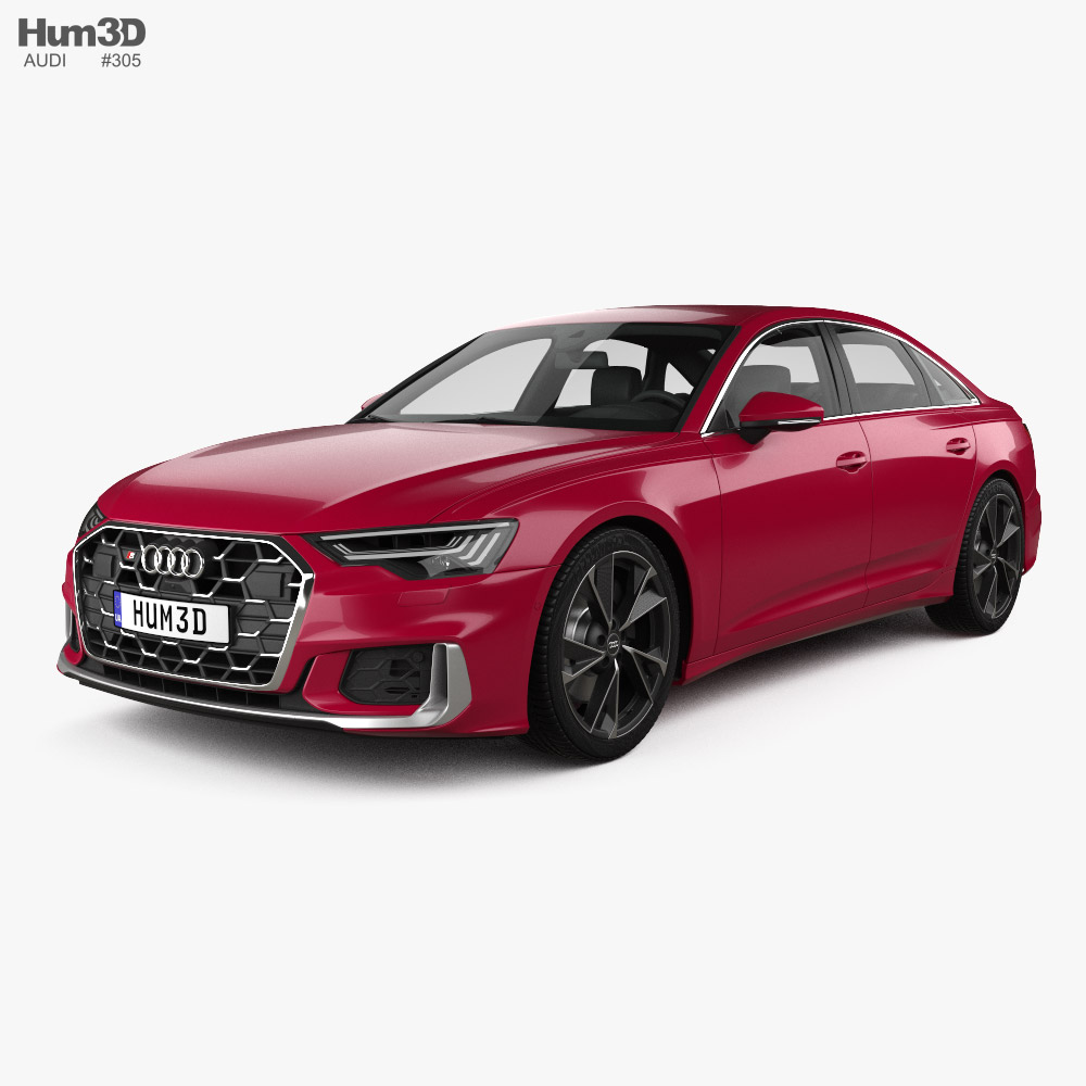 Audi S6 세단 2023 3D 모델 