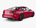Audi S6 轿车 2024 3D模型 后视图