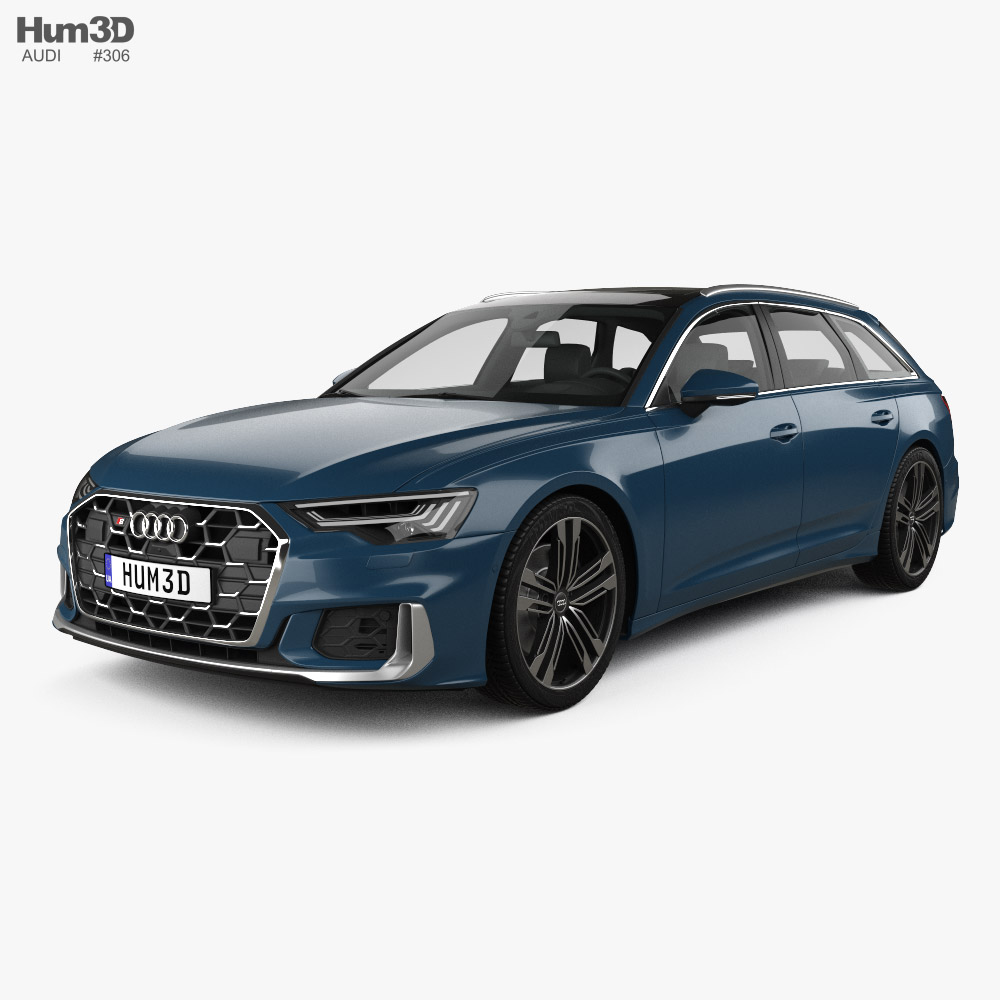 Audi S6 avant 2023 3D 모델 