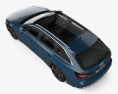 Audi S6 avant 2024 3d model top view