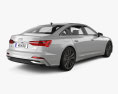 Audi A6 L sedan S-Line CN-spec 2024 3D 모델  back view