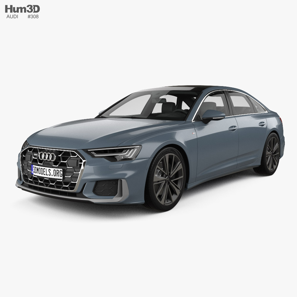 Audi A6 sedan S-Line 2023 3D-Modell