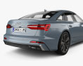 Audi A6 세단 S-Line 2023 3D 모델 