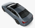 Audi A6 Berlina S-Line 2023 Modello 3D vista dall'alto