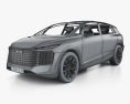 Audi Urbansphere 带内饰 2023 3D模型 wire render