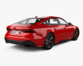Audi RS7 2020 3D模型 后视图