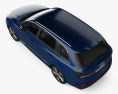 Audi Q7 S line 2024 3d model top view