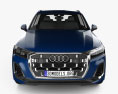 Audi Q7 S line 2024 3D模型 正面图