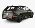 Audi SQ7 2024 3Dモデル 後ろ姿