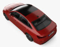 Audi A3 sedan 2024 3D-Modell Draufsicht