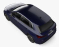 Audi A3 sportback 2024 3D模型 顶视图