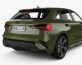 Audi A3 sportback S line 2024 3D-Modell