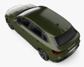 Audi A3 sportback S line 2024 3D模型 顶视图