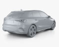Audi A3 sportback S line 2024 3D-Modell
