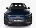 Audi Q6 e-tron Quattro S Line 2024 3Dモデル front view