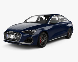 Audi S3 세단 2024 3D 모델 