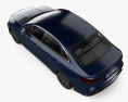 Audi S3 Berlina 2024 Modello 3D vista dall'alto