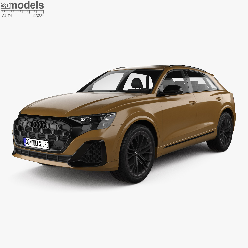 Audi Q8 S line 2023 3D模型