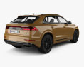 Audi Q8 S line 2023 3D-Modell Rückansicht